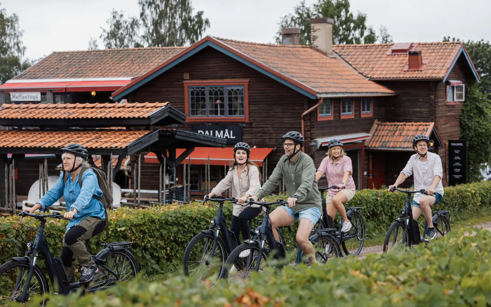 Cykla i Tällberg.