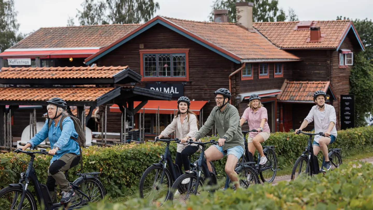 Cykla i Tällberg.